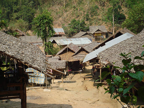 View of the village from the church