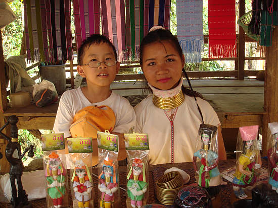 Ken with a Long Neck Tribe young lady