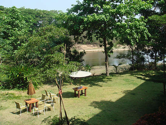 view from Riverhouse Hotel, Mae Sariang 1