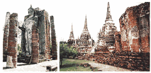 Ruins in Sukhothai and Ayutthaya